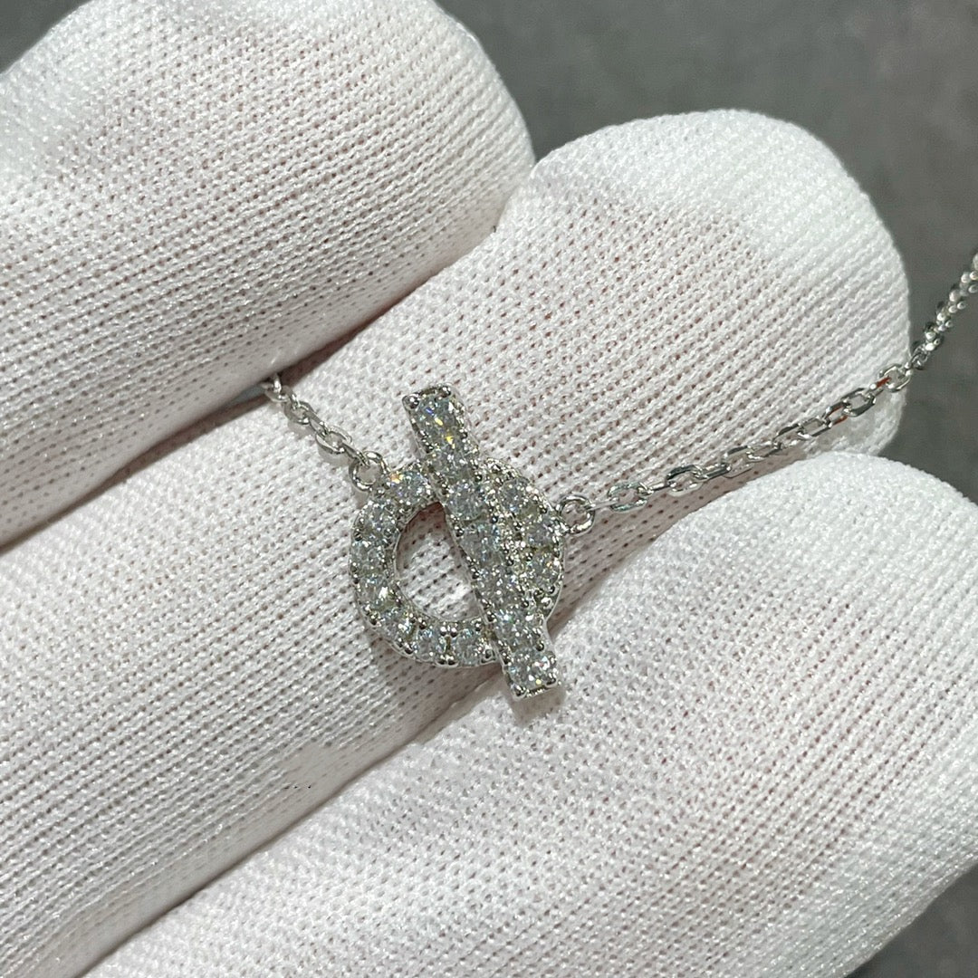 HERMES ECHAPEE NECKLACE DIAMOND
