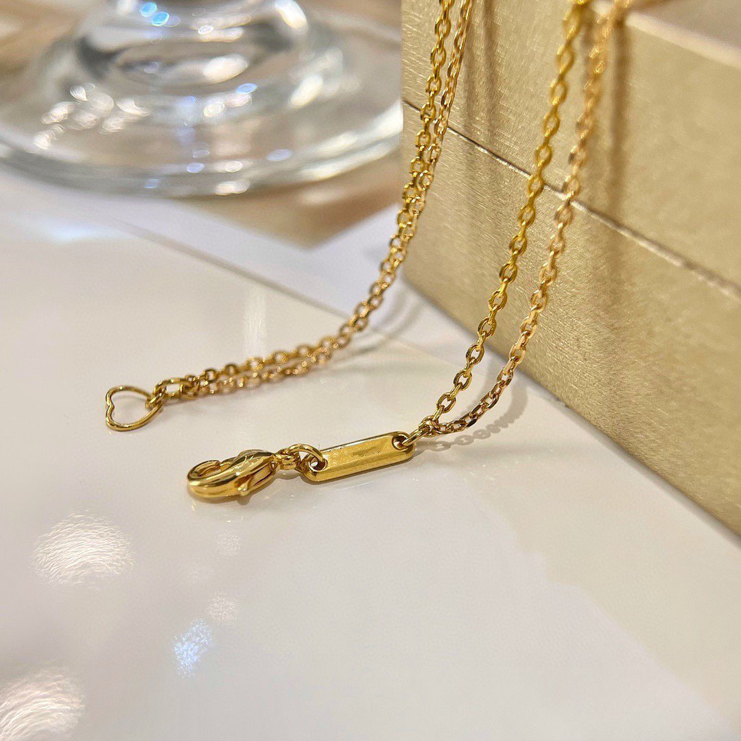 CHOPARD HAPPY HEART DIAMOND GOLD NECKLACE