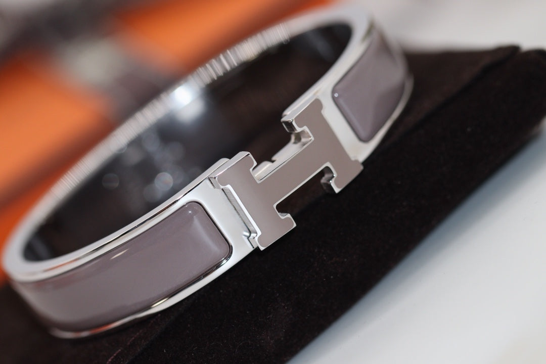 HERMES H BRACELET 12MM BROWN