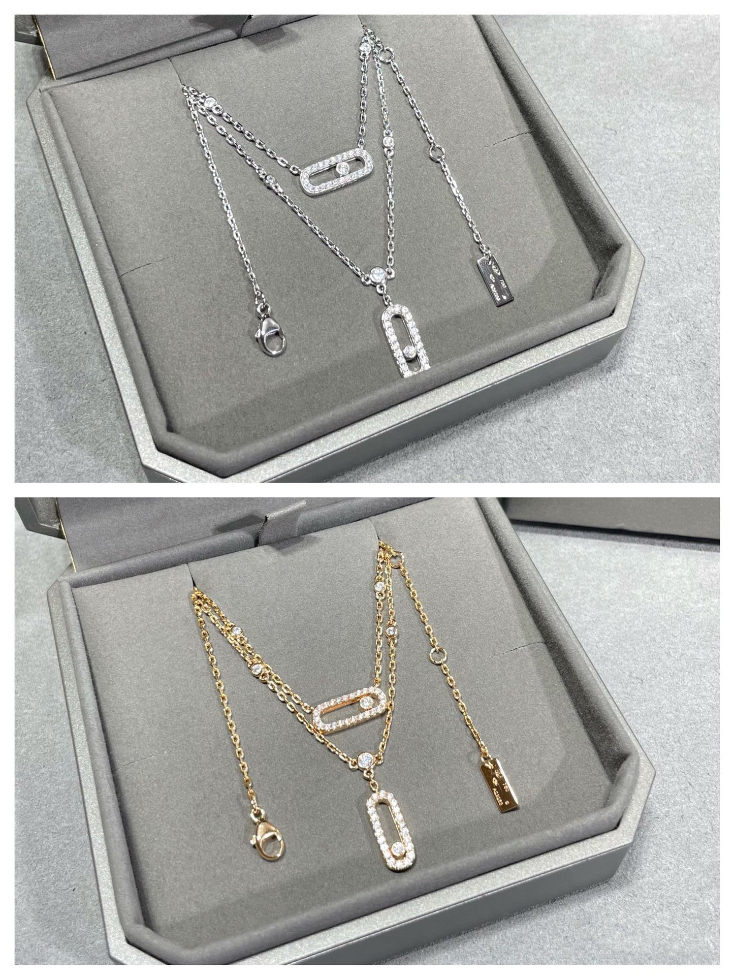MESSIKA MOVE 2 ROW DIAMOND NECKLACE