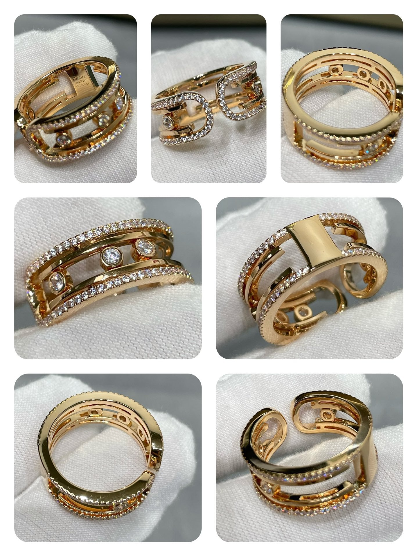 MESSIKA MOVE 10TH DIAMOND OPEN RING