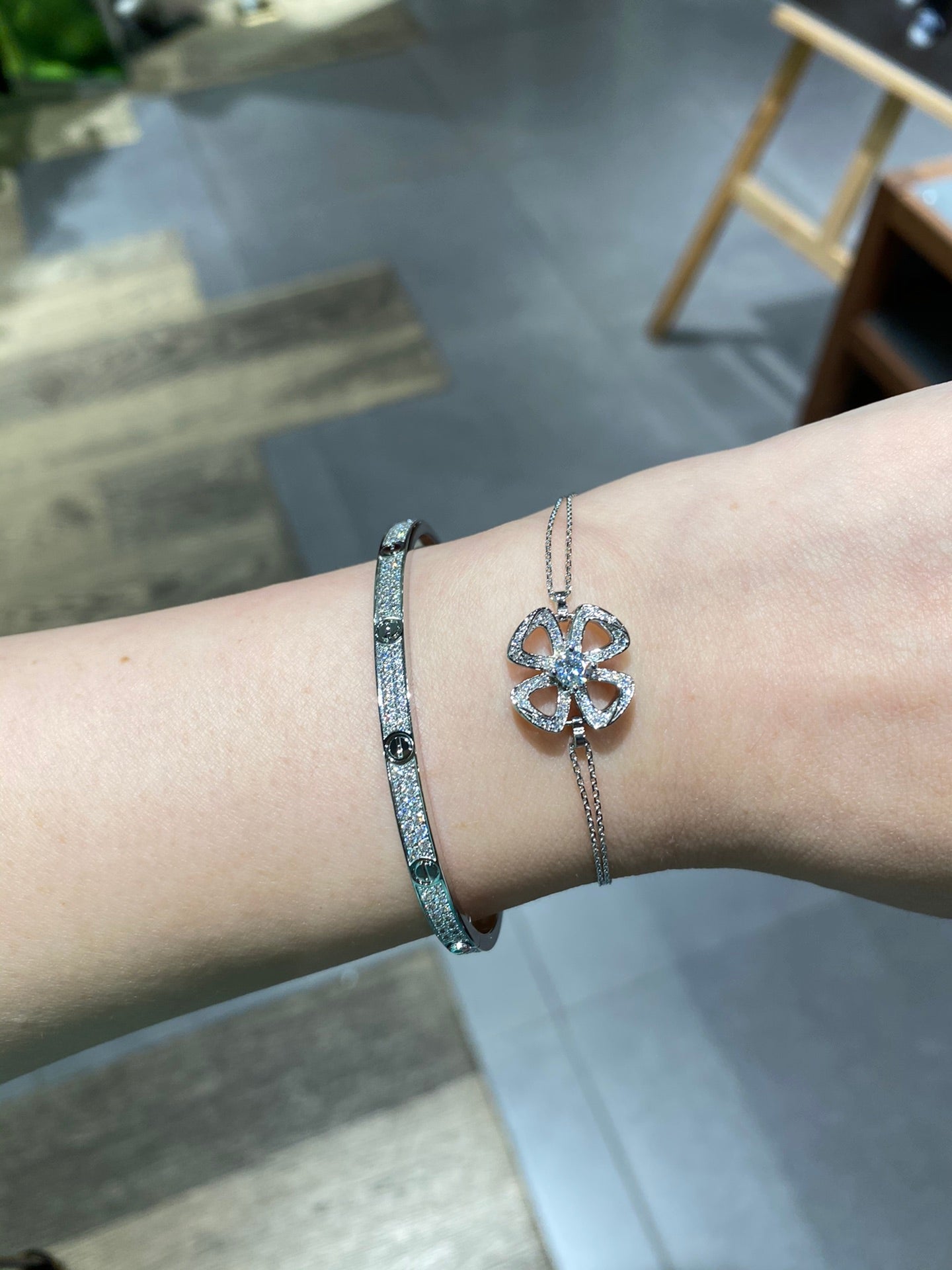 BVLGARI FIOREVER DIAMOND CHAIN LINK BRACELET