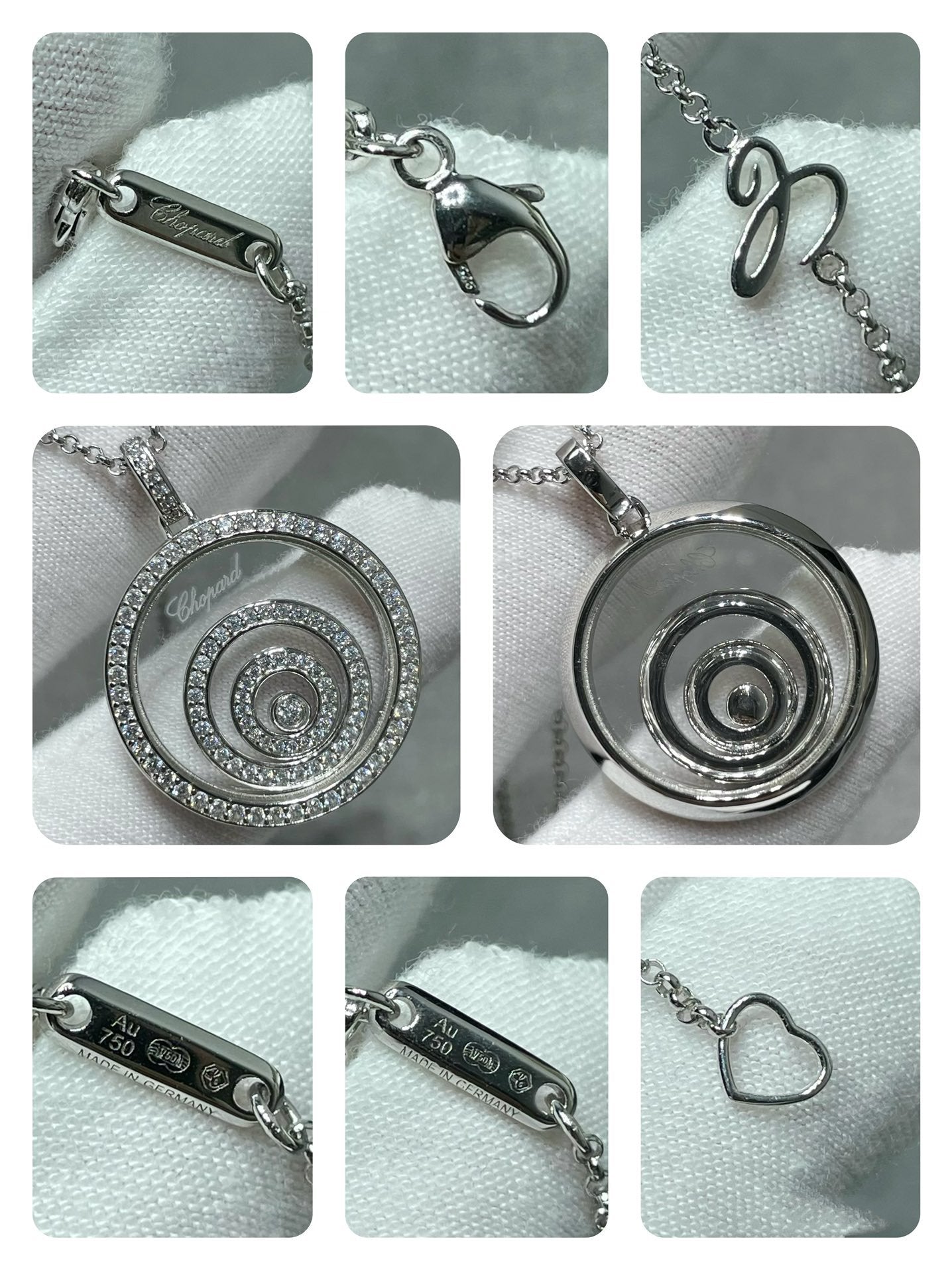 CHOPARD HAPPY SPIRIT DIAMOND PAVED NECKLACE