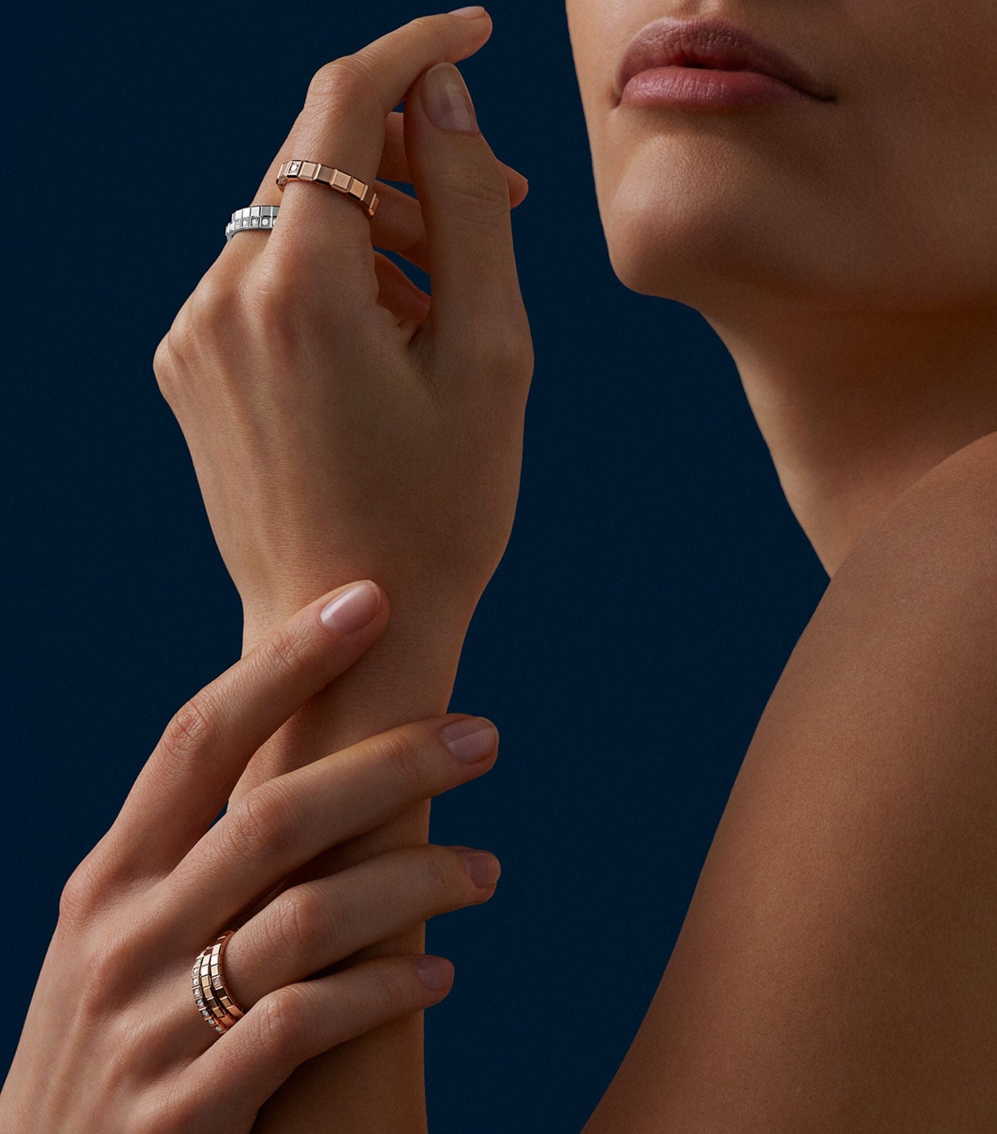 CHOPARD ICE CUBA RING GOLD