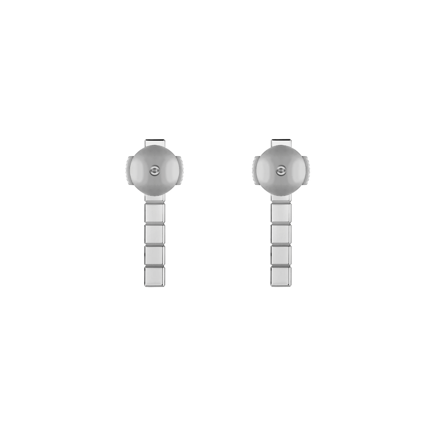 CHOPARD ICE CUBE SILVER DIAMONDS EARRINGS