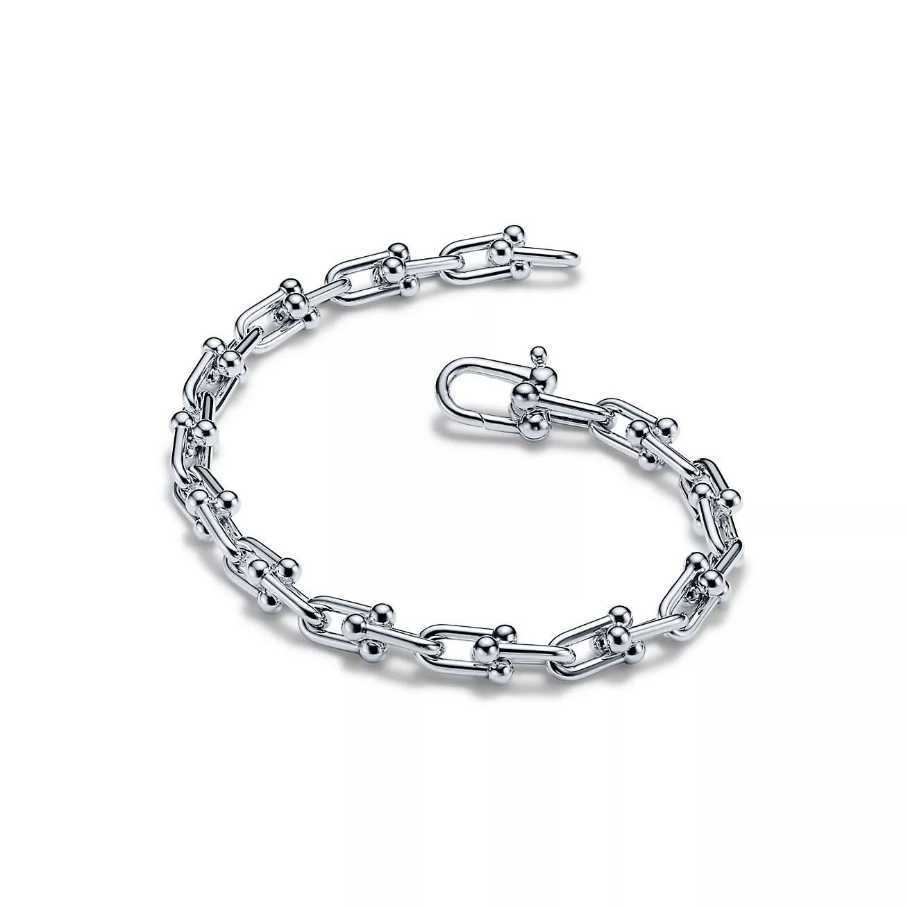 TIFFANY HARDWEAR SMALL LINK 26 MOTIF SILVER BRACELET