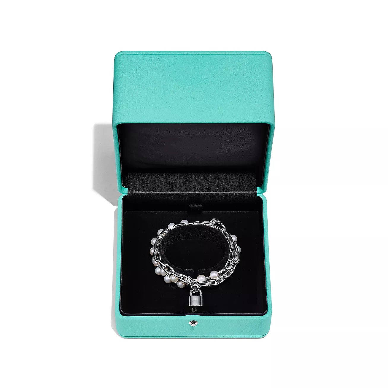 TIFFANY PEARL LOCK SILVER BRACELET