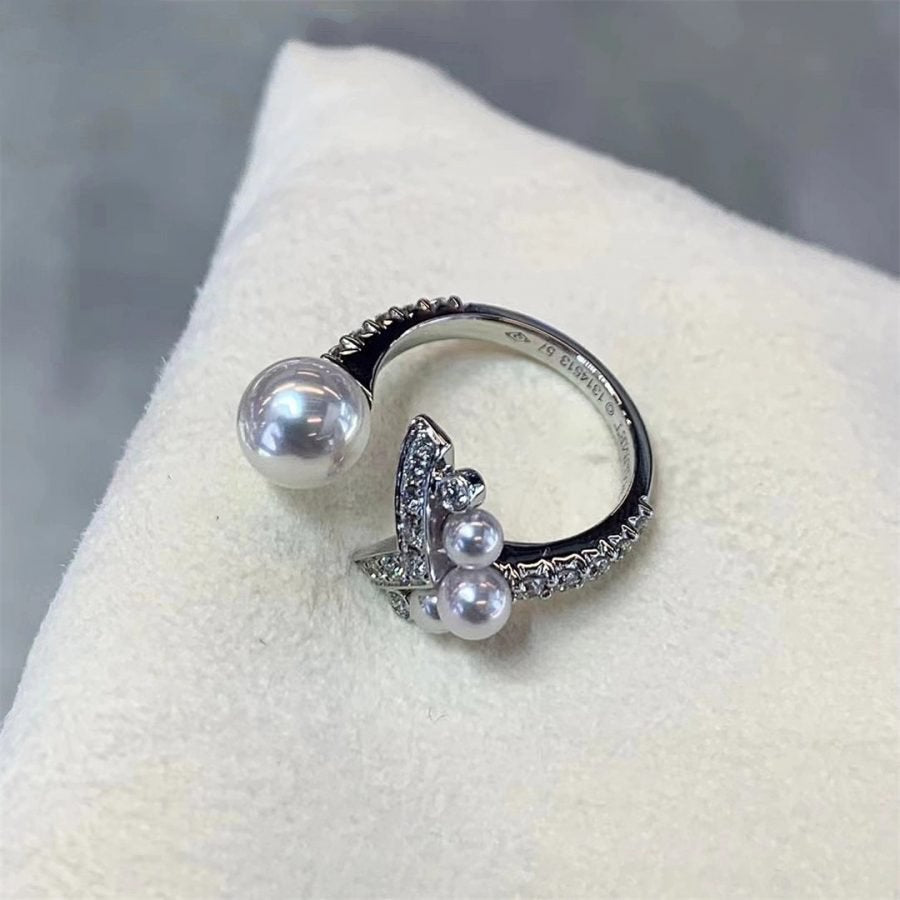 CHAUMET JOSEPHINE SILVER RING DIAMOND