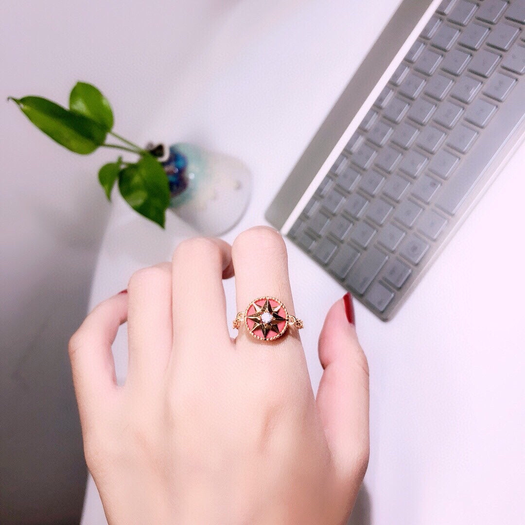 DIOR STAR RED DIAMOND RING