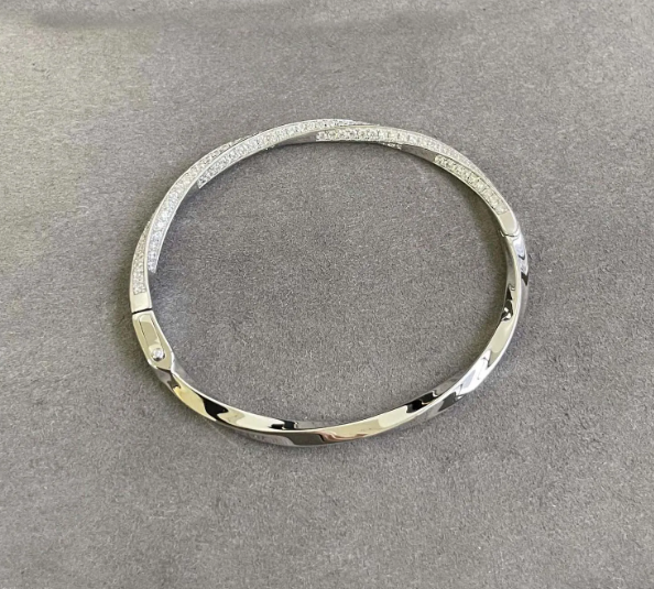 GRAFF GRA SPIRAL DIAMOND PAVED BRACELET