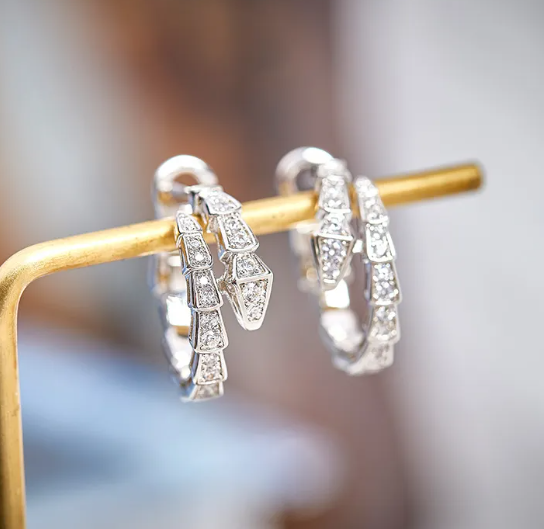 BVLGARI SERPENTI EARRINGS DIAMOND