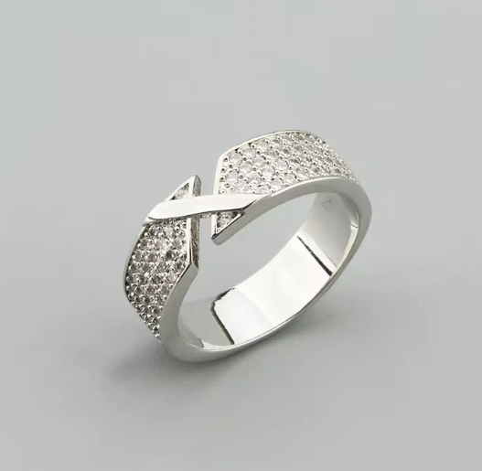 CHAUMET LIENS EVIDENCE PINK GOLD DIAMOND PAVED RING