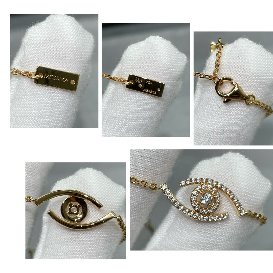 MESSIKA LUCKY EYE PAVED DIAMOND BRACELET