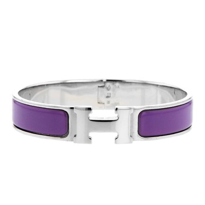 HERMES H PURPLE BRACELET