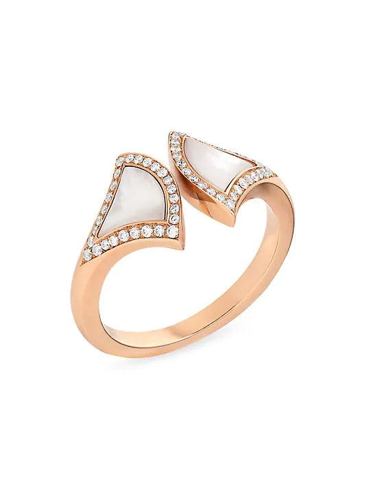 BVLGARI DREAM MOP DIAMOND OPEN RING