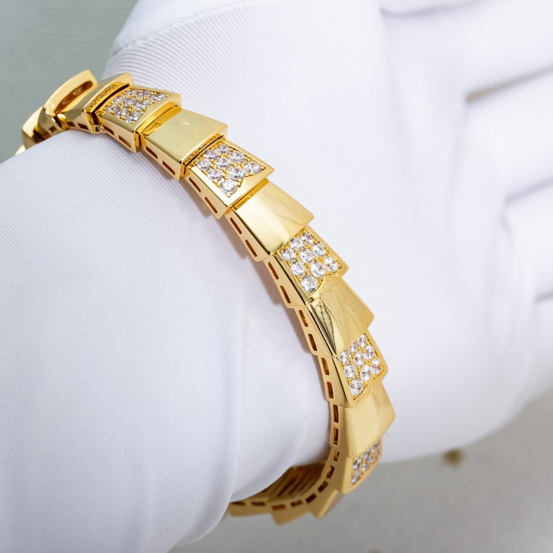 BVLGARI SERPENTI BRACELET GOLD DIAMOND