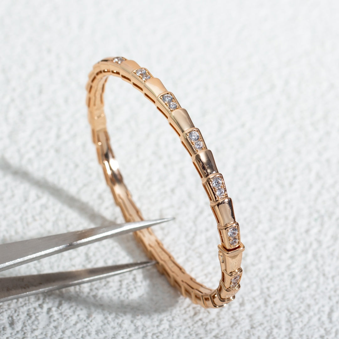 BVLGARI SERPENTI BRACELET PINK GOLD DIAMOND