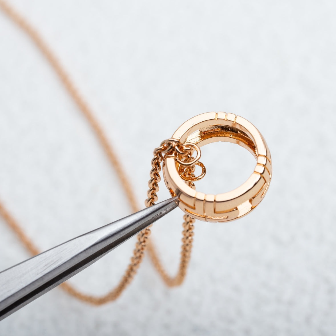 BVLGARI PARENTESI NECKLACE PINK GOLD