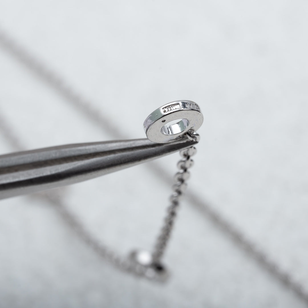 BVLGARI PARENTESI NECKLACE SILVER DIAMOND