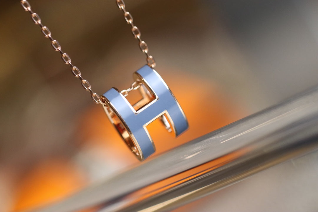HERMES POP H PEDANT PINK GOLD