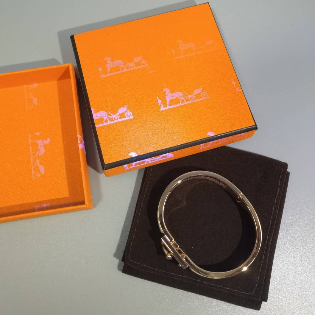 HERMES H RED BRACELET
