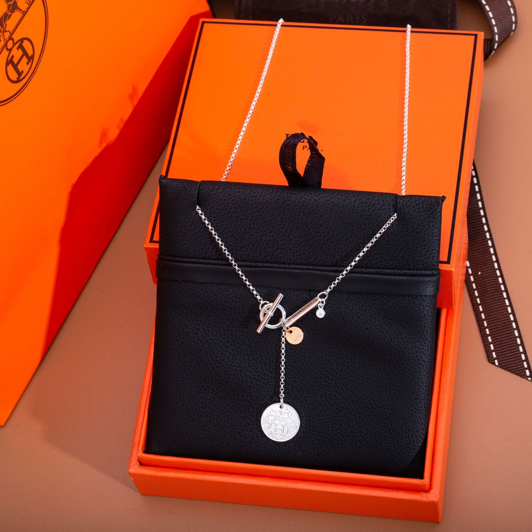 HERMES EX-LIBRIS PEDANT SILVER