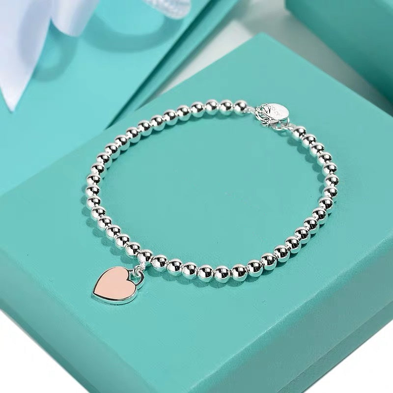 TIFFANY MINI HEART BRACELET SILVER