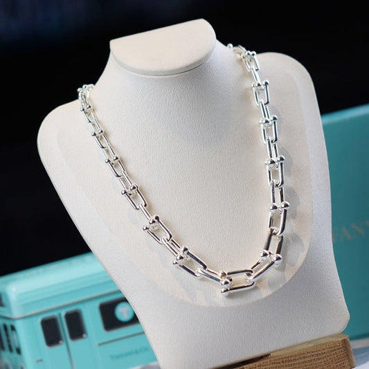 TIFFANY HARDWEAR LINK SILVER NECKLACE