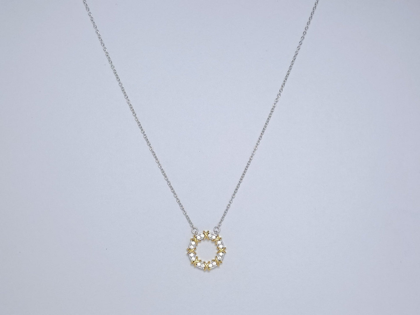 TIFFANY SIXTEEN STONE NECKLACE GOLD