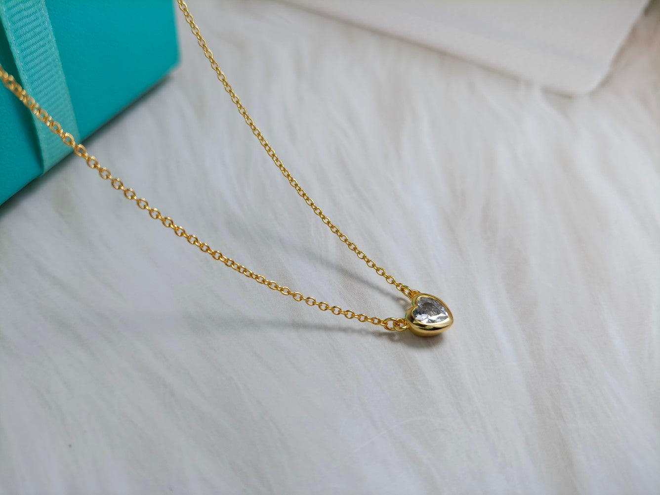 TIFFANY HEART BIG DIAMOND NECKLACE