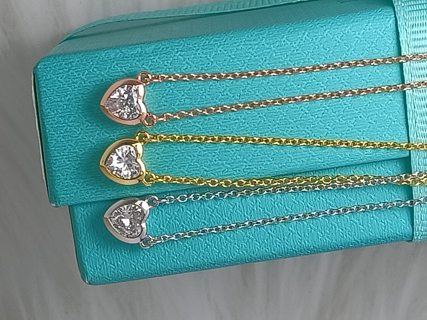TIFFANY HEART BIG DIAMOND NECKLACE