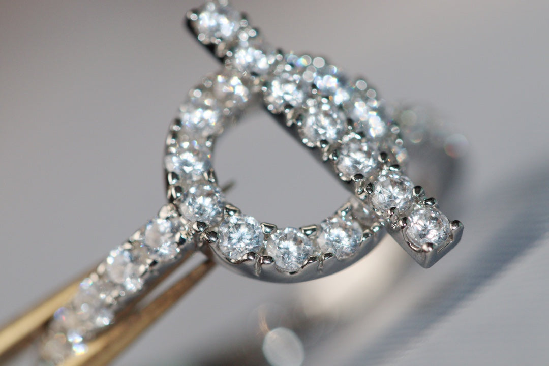 HERMES ECHAPPEE SILVER DIAMOND RING