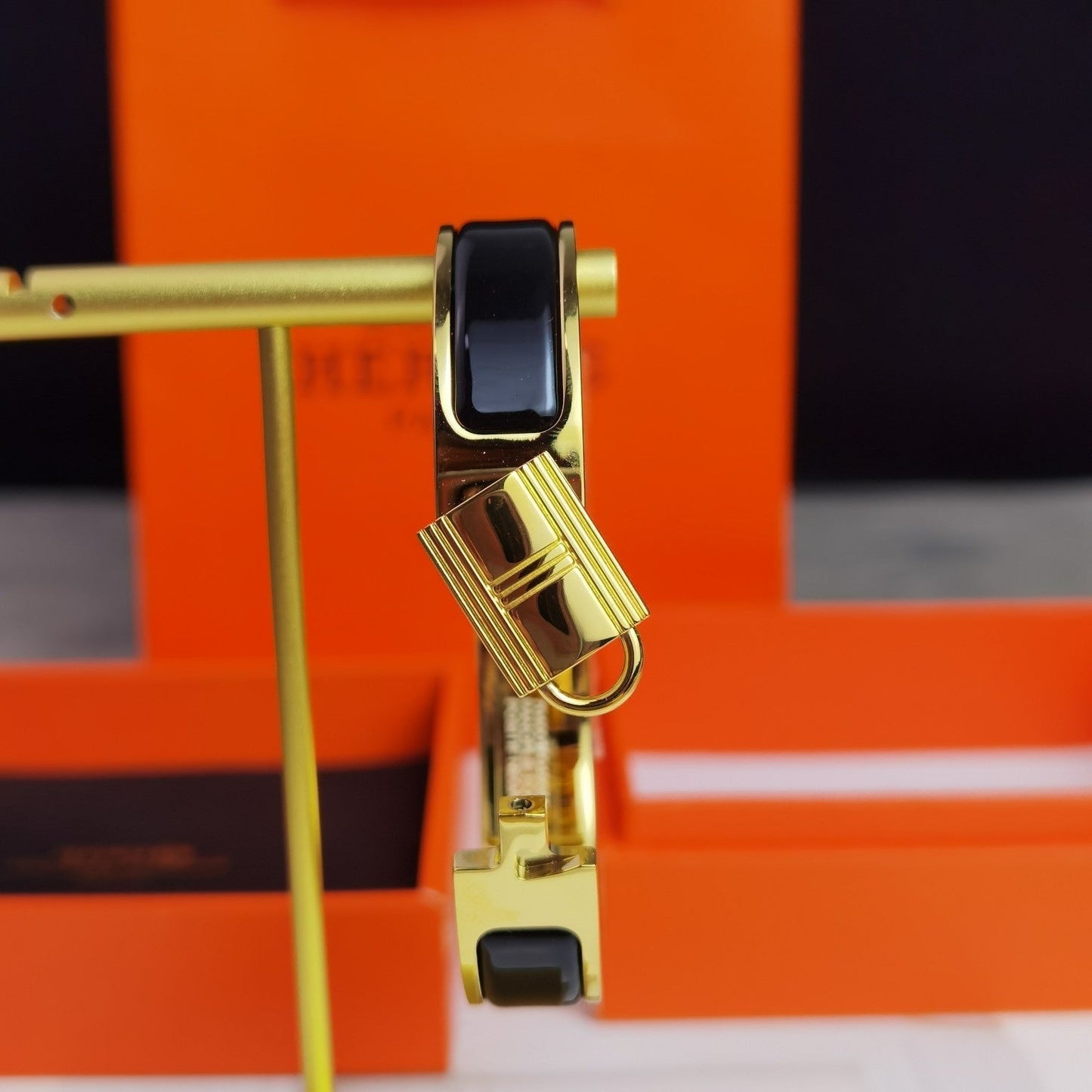 HERMES H LOCK BRACELET 12MM
