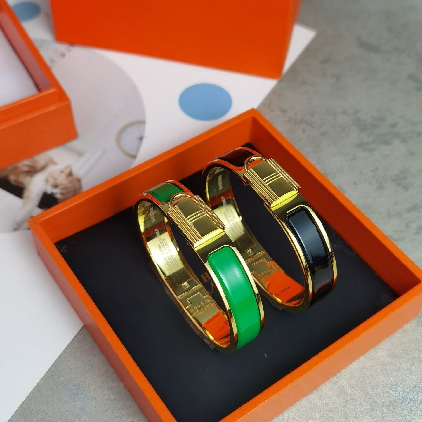 HERMES H LOCK BRACELET 12MM