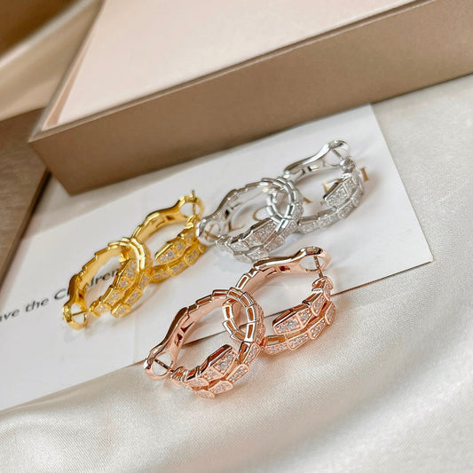 BVLGARI SERPENTI EARRINGS DIAMOND