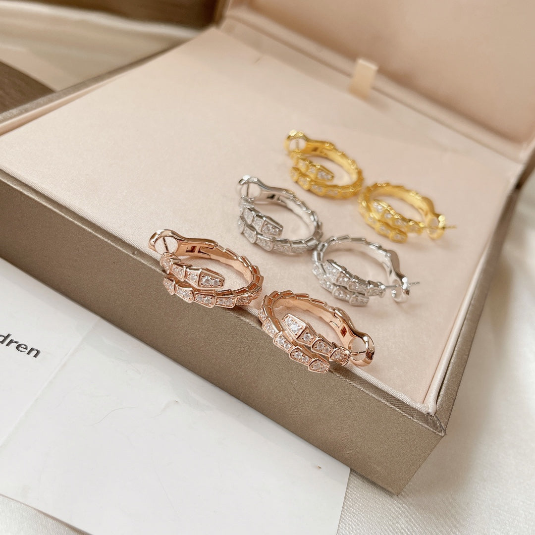 BVLGARI SERPENTI EARRINGS DIAMOND