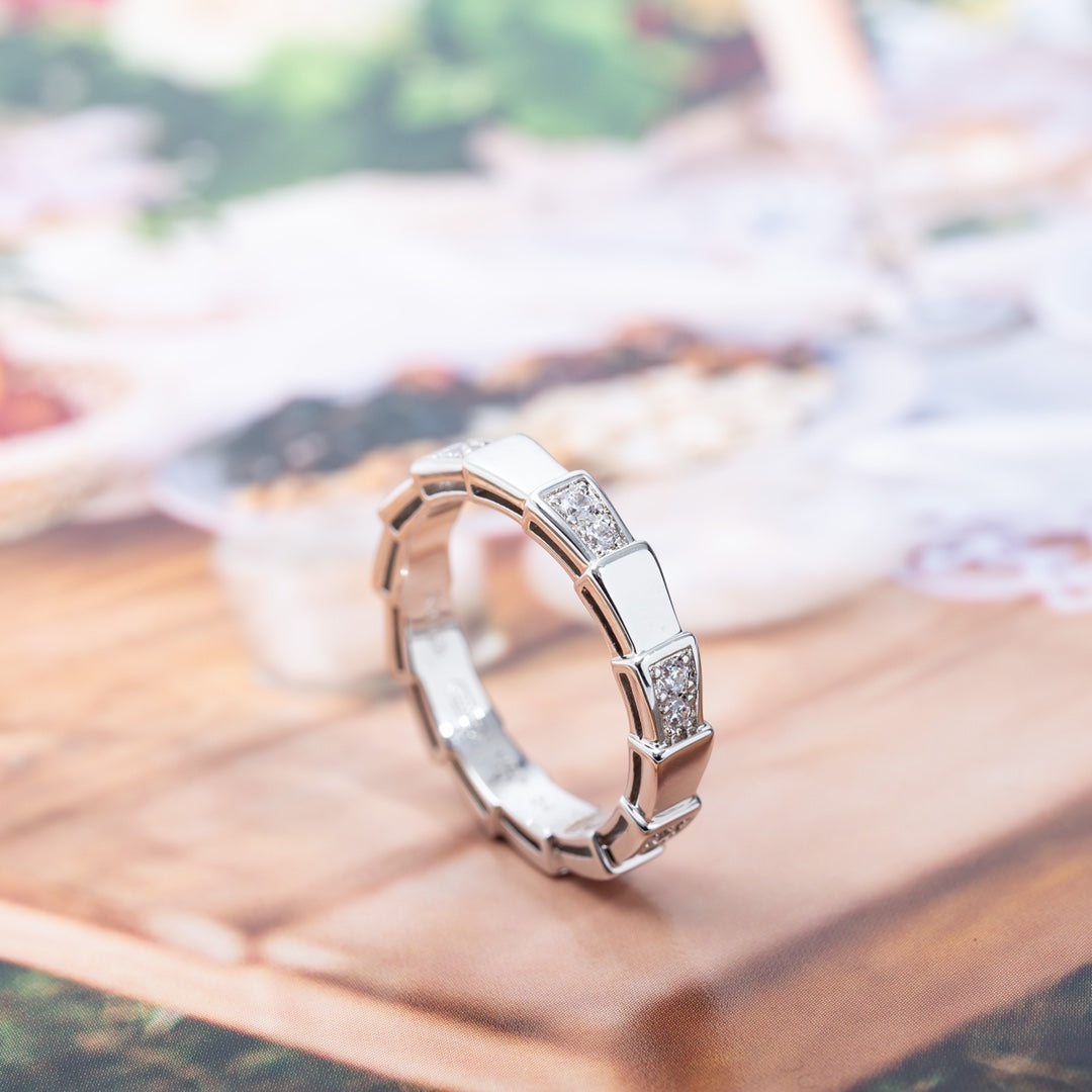BVLGARI SERPENTI RING SILVER 3MM