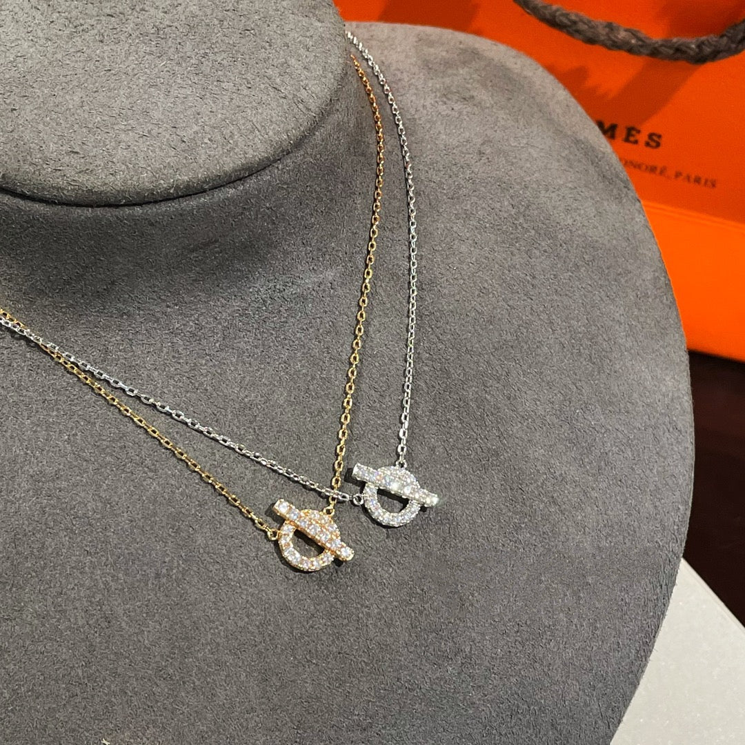 HERMES ECHAPPEE NECKLACE DIAMOND