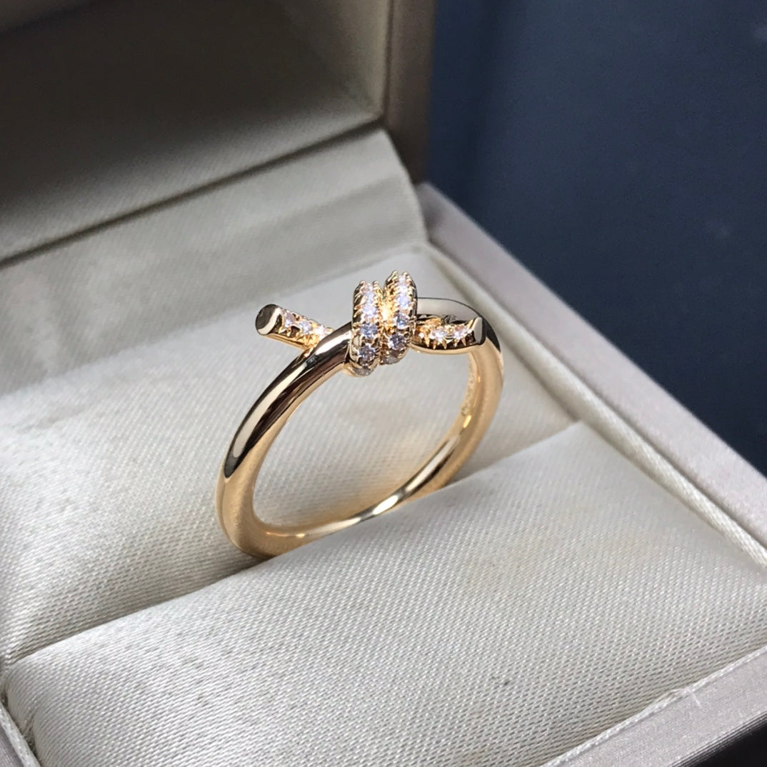 TIFFANY KNOT RING 1.2MM DIAMOND