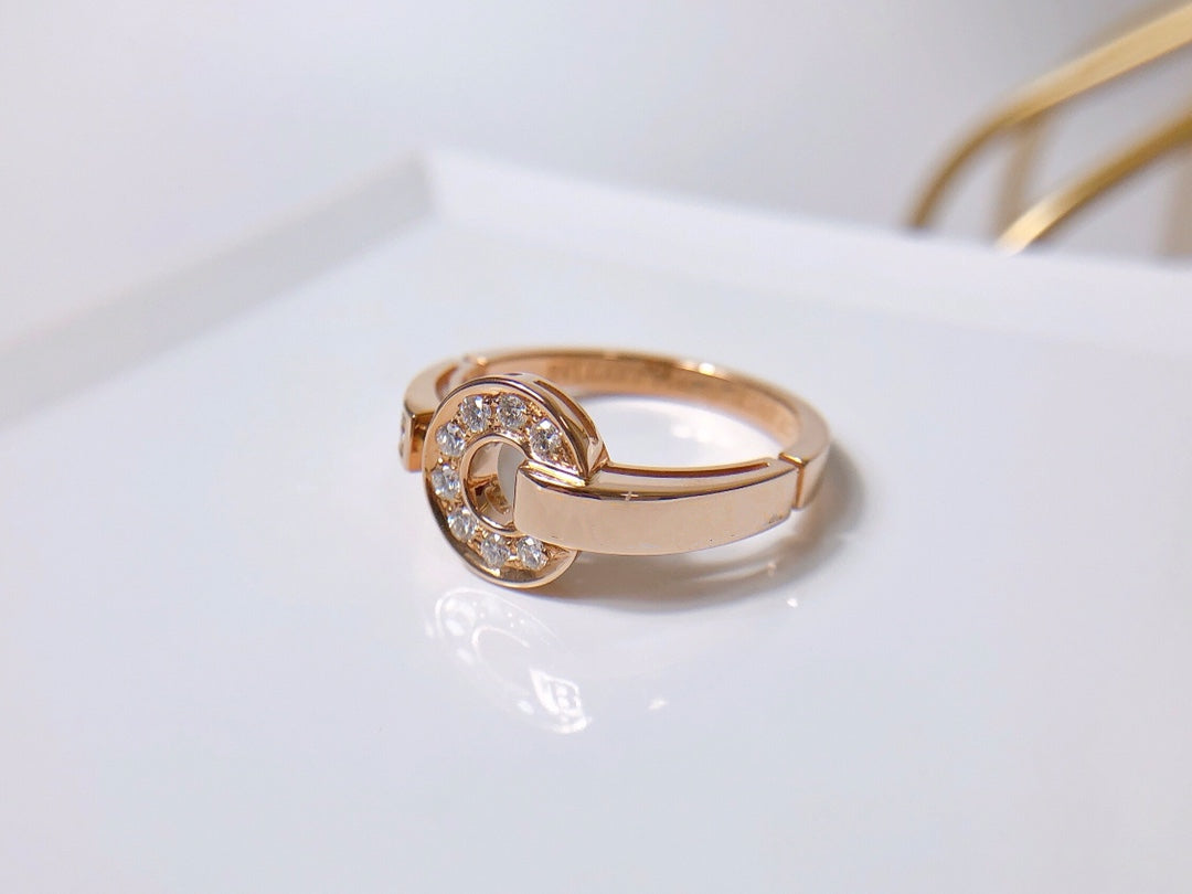 BVLGARI DREAM RING DIAMOND PINK GOLD