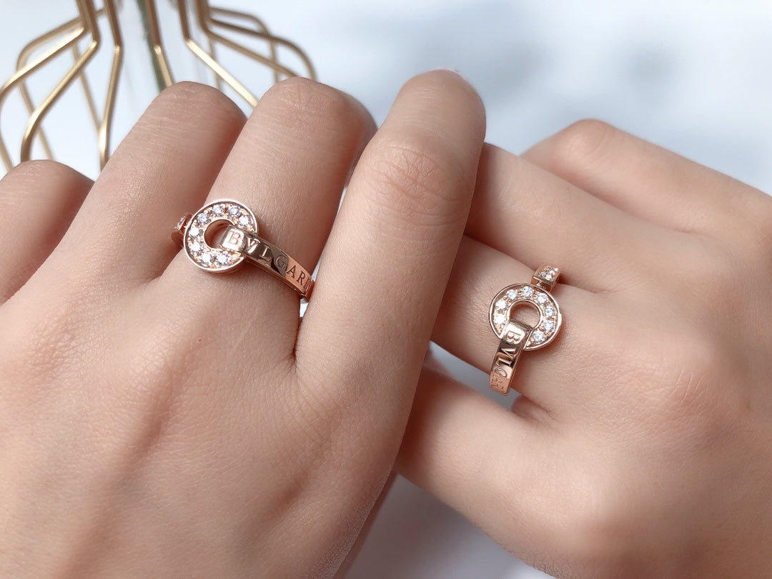 BVLGARI DREAM RING DIAMOND PINK GOLD