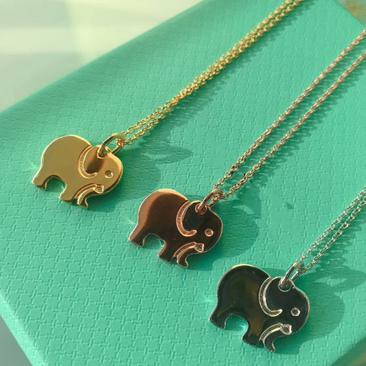 TIFFANY ELEPHANT PEDANT NECKLACE