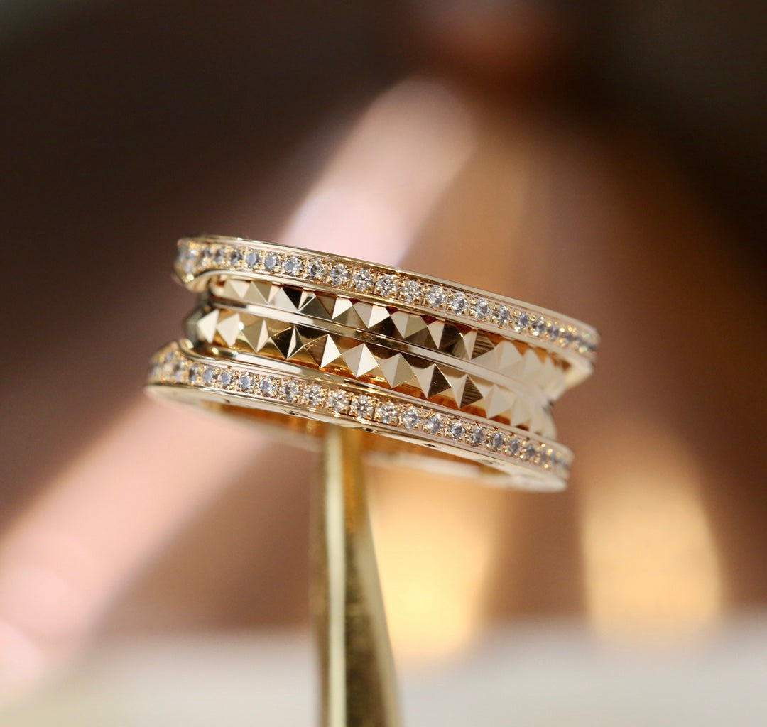 BVLGARI ZERO 1 GOLD DIAMOND RING