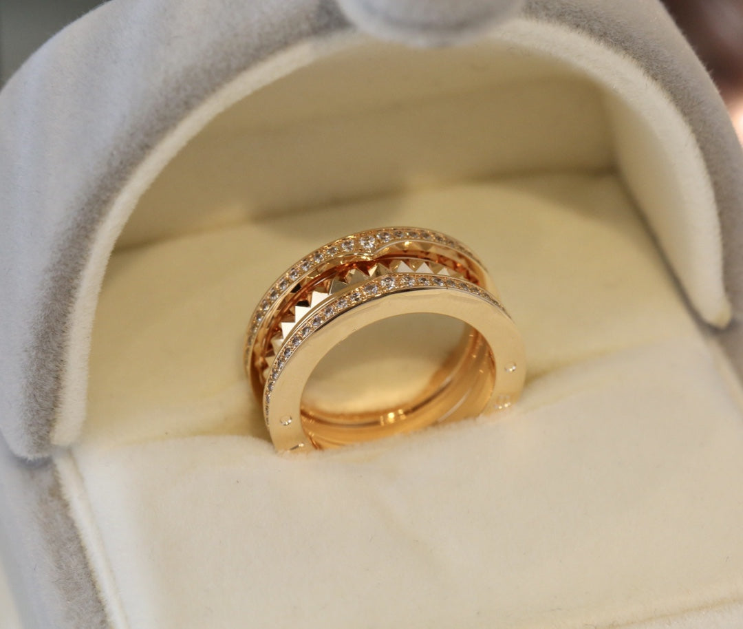 BVLGARI ZERO 1 GOLD DIAMOND RING