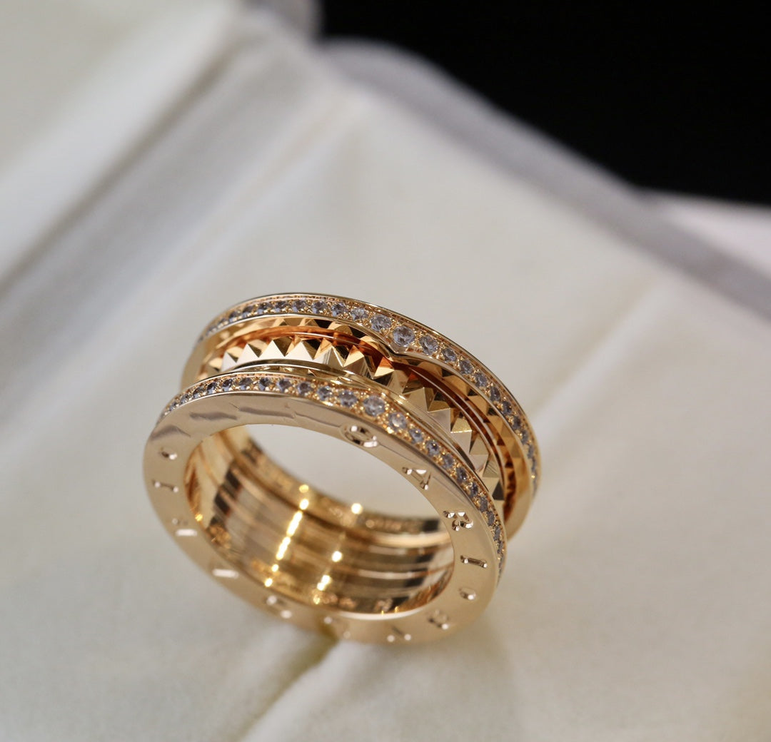 BVLGARI ZERO 1 GOLD DIAMOND RING