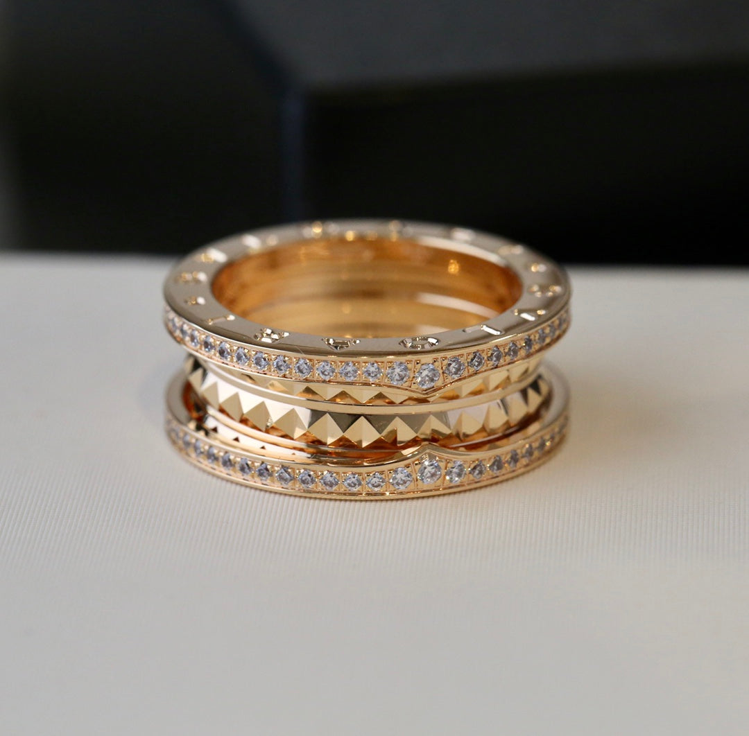 BVLGARI ZERO 1 GOLD DIAMOND RING