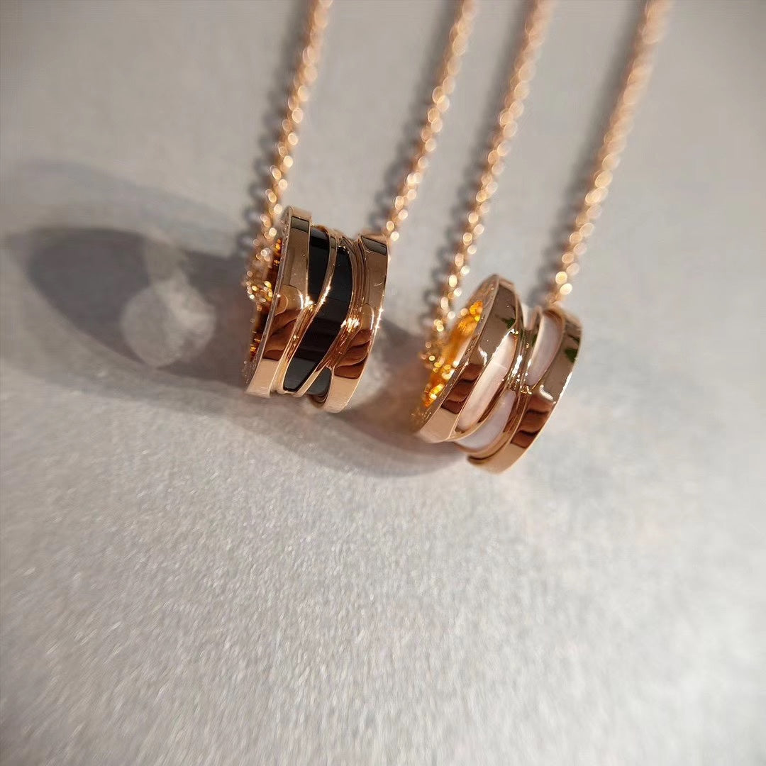BVLGARI ZERO 1 NECKLACE PINK GOLD