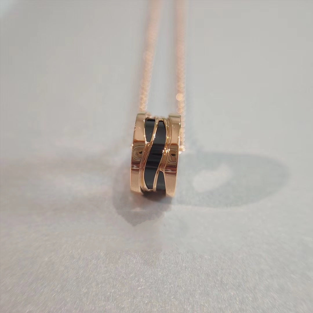 BVLGARI ZERO 1 NECKLACE PINK GOLD