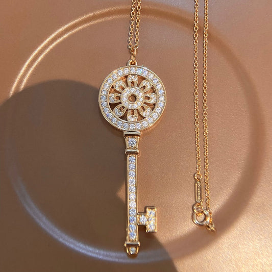 TIFFANY PETAL KEY PEDANT