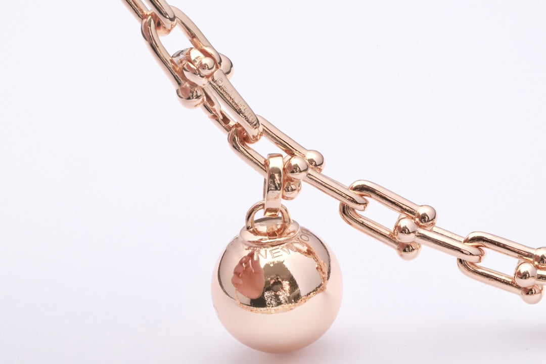 TIFFANY HARDWEAR WRAP PINK GOLD BRACELET